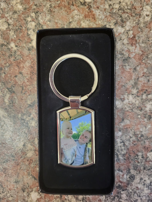 Photo Keyring Chrome finish