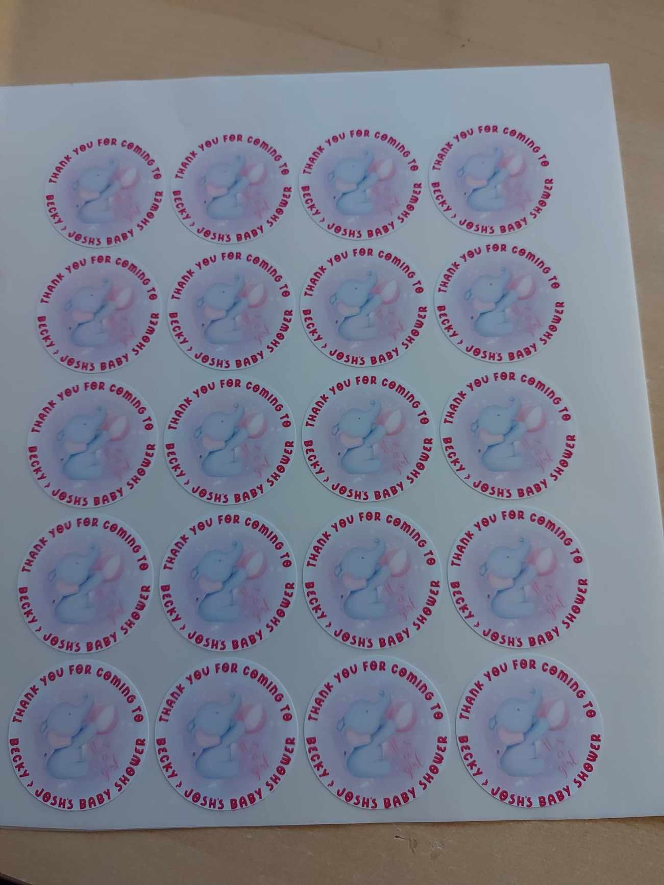 Personalised Sweet Cone stickers