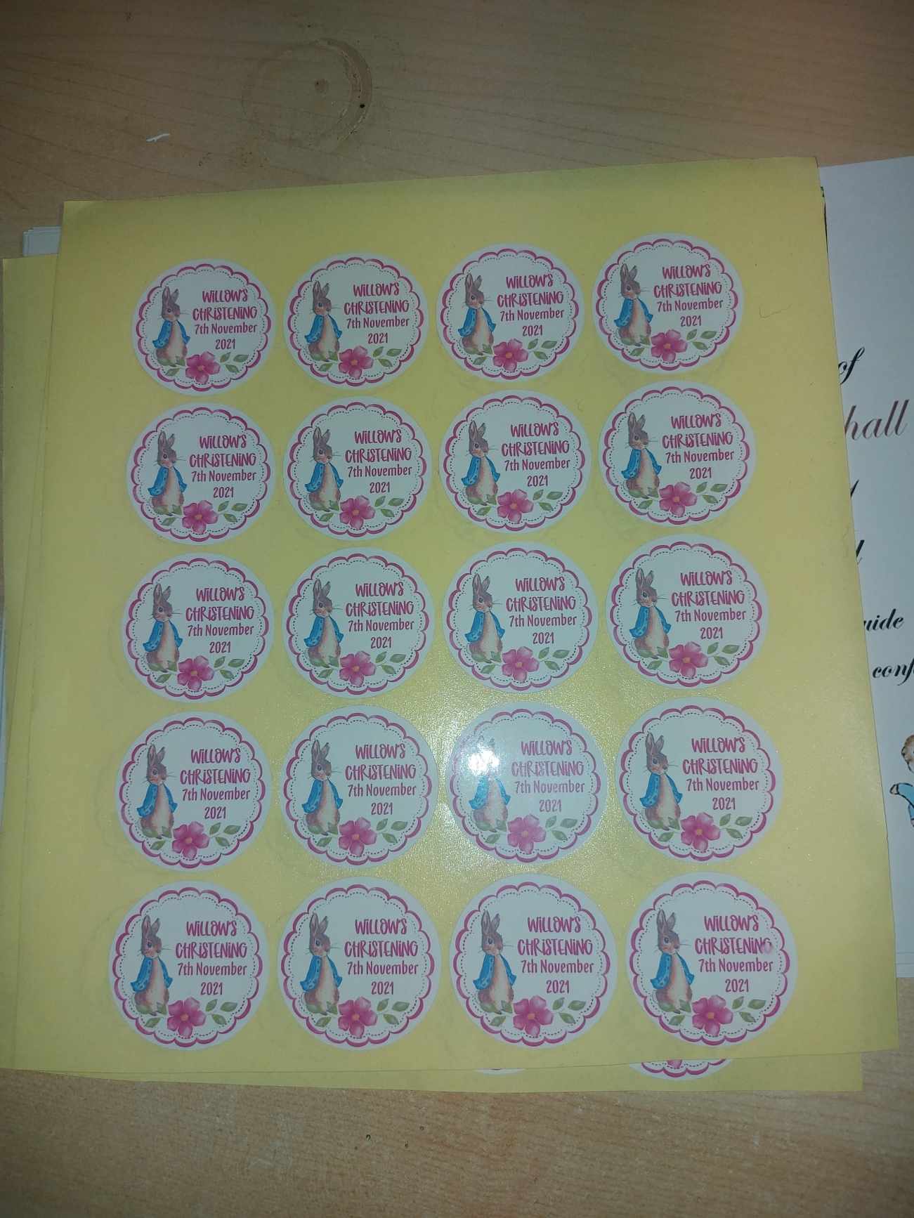 Personalised Sweet Cone stickers