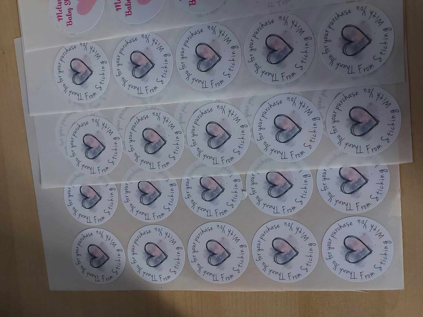 Personalised Sweet Cone stickers