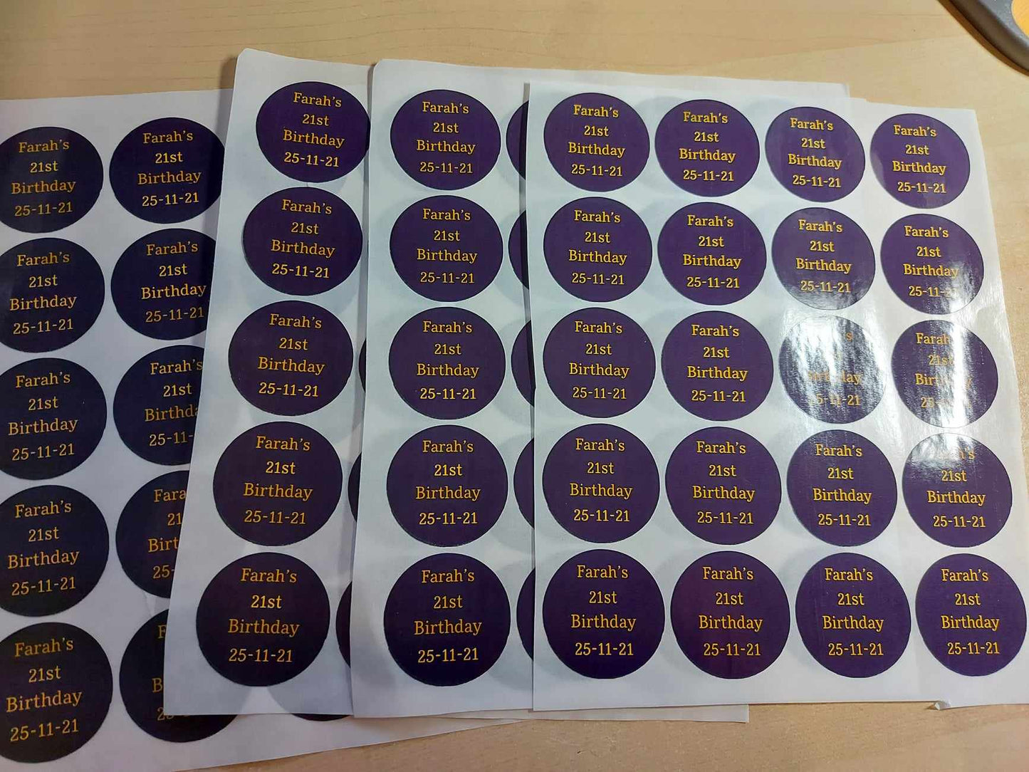 Personalised Sweet Cone stickers