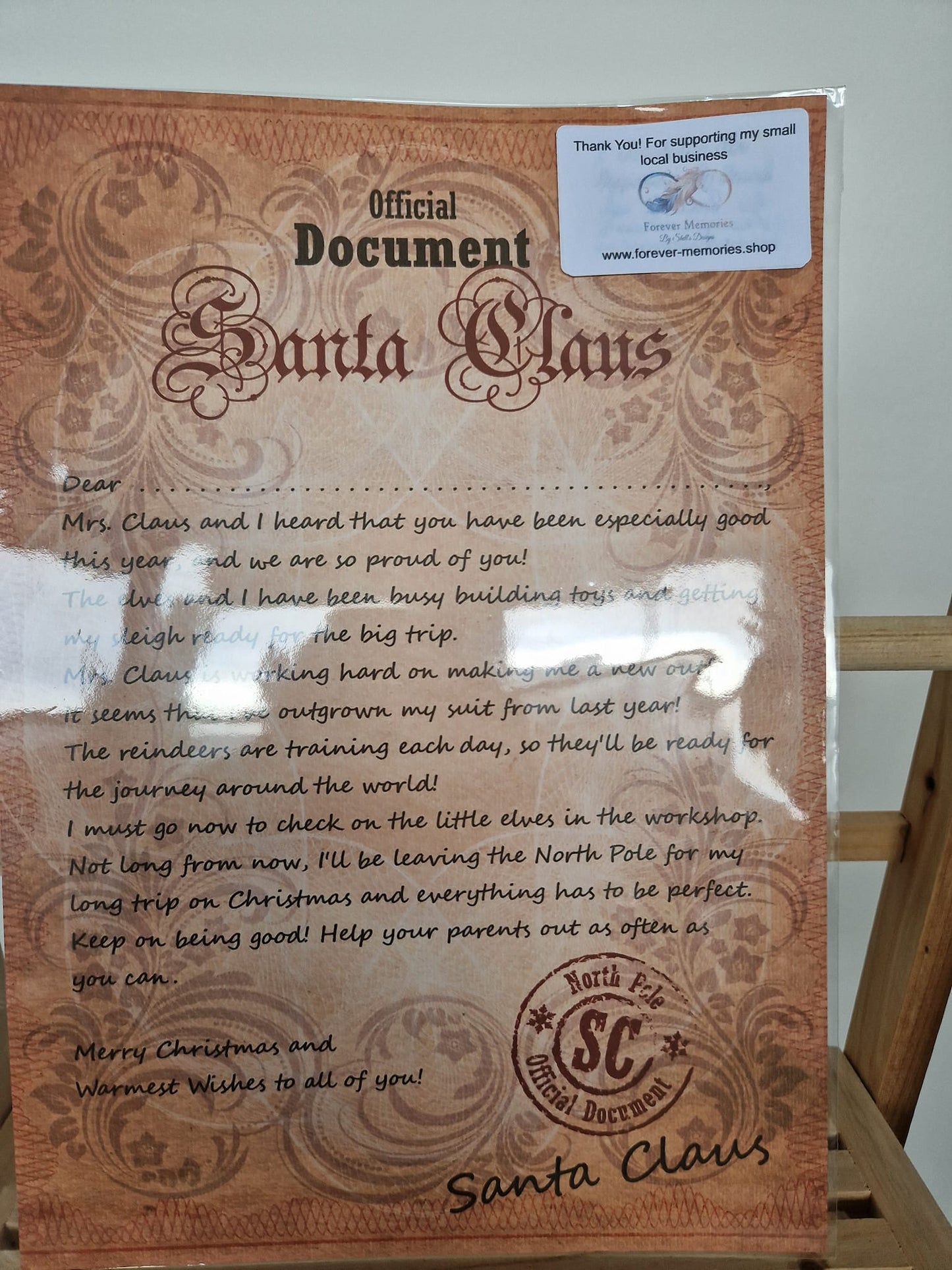 Personalised 'Old Style' Santa Letter