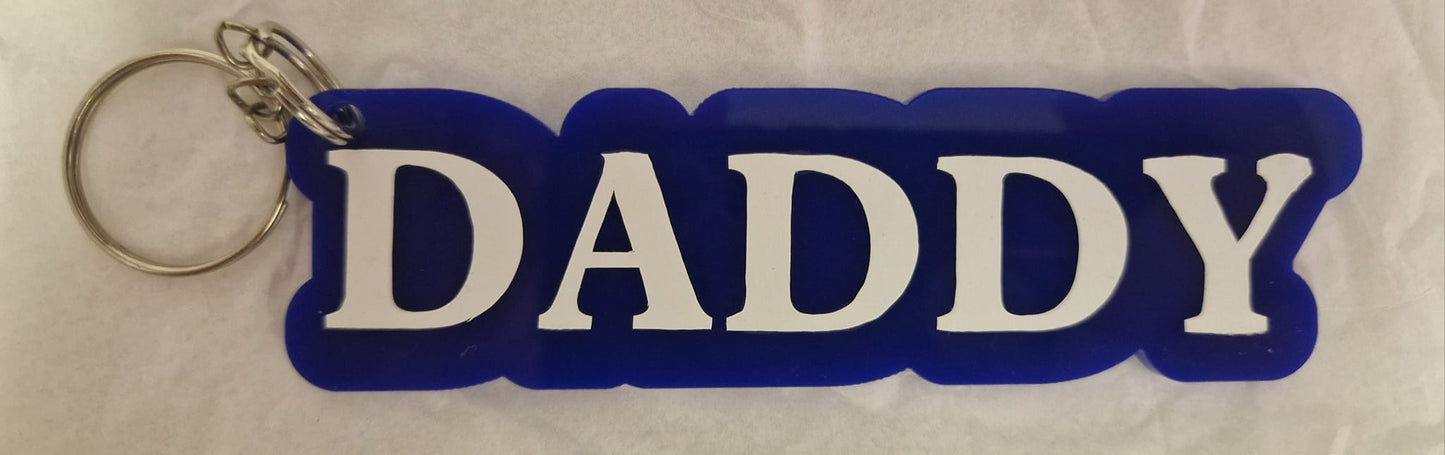 Dad, Daddy & Grandad keyring