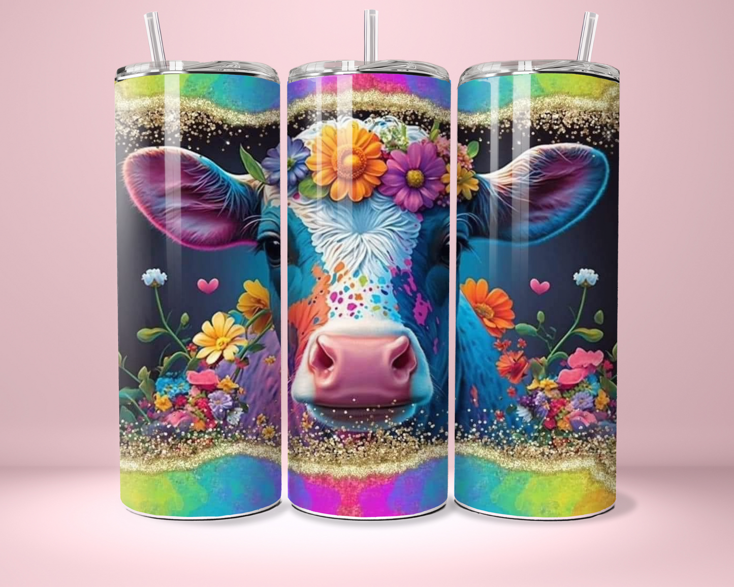 20oz Cow Tumbler